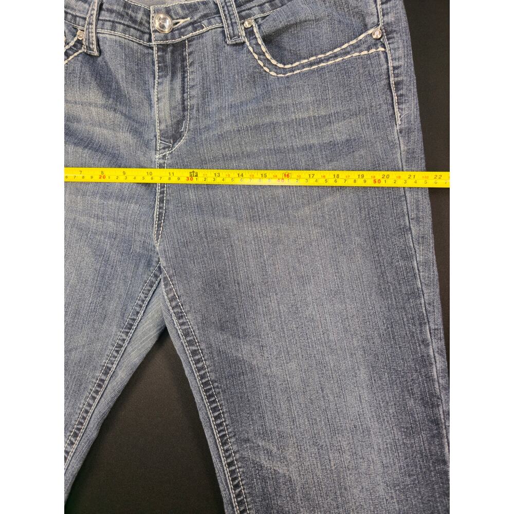 Grace in LA Size 17 Womens Bootcut Stretch Jeans Rhinestone Embellished Pockets - Picture 5 of 13